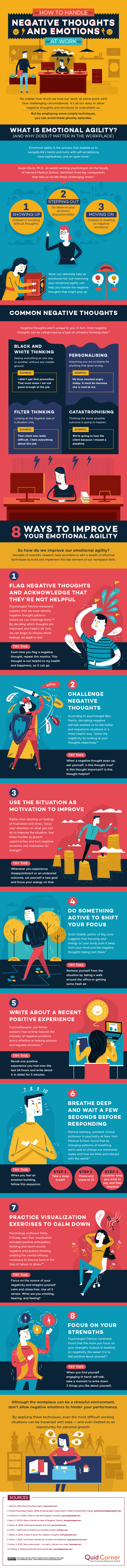 [Infographic] How To Stop Unhappy Thoughts Affecting You At Work